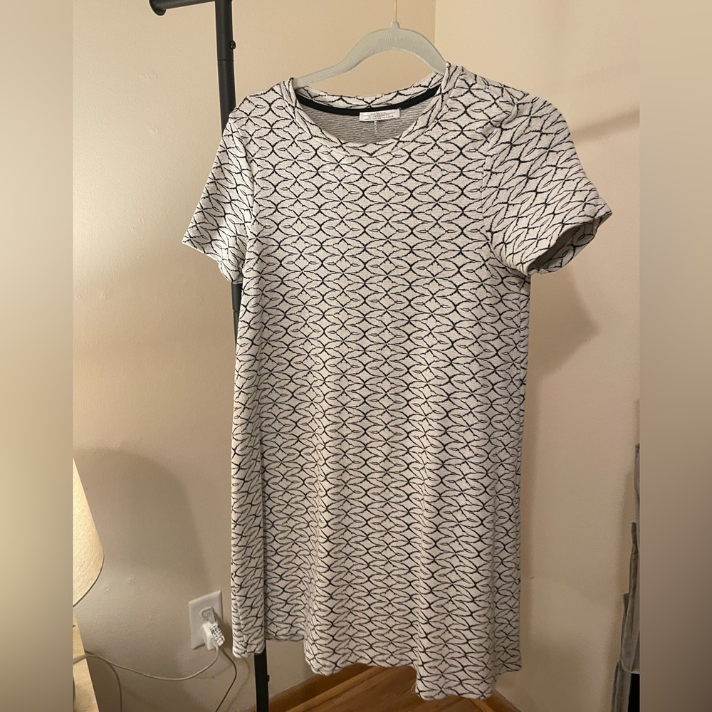 ZARA Trafaluc Small Short-Sleeve Black and White Dress